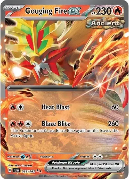 Gouging Fire ex - Pokemon Temporal Forces #38