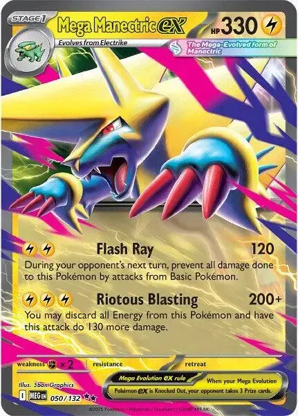 Mega Manectric ex - Pokemon Mega Evolution #50