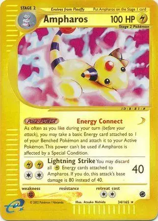 Ampharos [Reverse Holo] - Pokemon Expedition #34