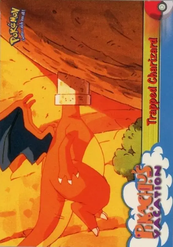 Trapped Charizard - Pokemon 1999 Topps Movie #51