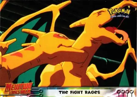 Fight Rages - Pokemon 1999 Topps Movie #35