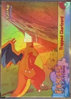 Trapped Charizard [Rainbow Foil] - Pokemon 1999 Topps Movie #51