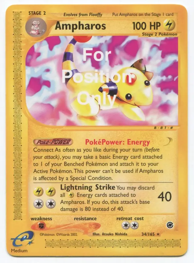 Ampharos [For Position Only] - Pokemon Expedition #34