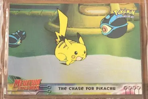 Chase for Pikachu - Pokemon 1999 Topps Movie #28