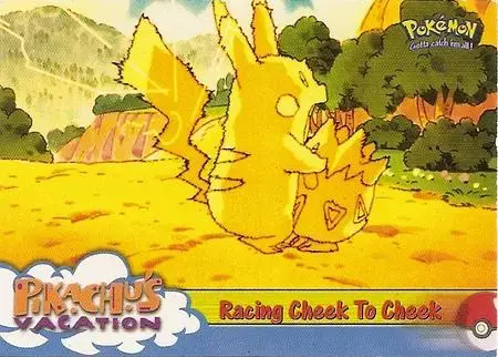 Racing Cheek to Cheek - Pokemon 1999 Topps Movie #48