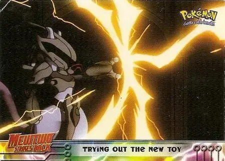 Trying Out the New Toy - Pokemon 1999 Topps Movie #7