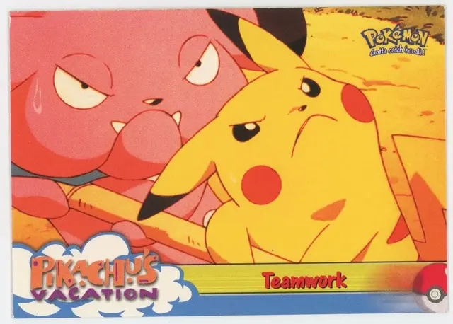 Teamwork - Pokemon 1999 Topps Movie #54