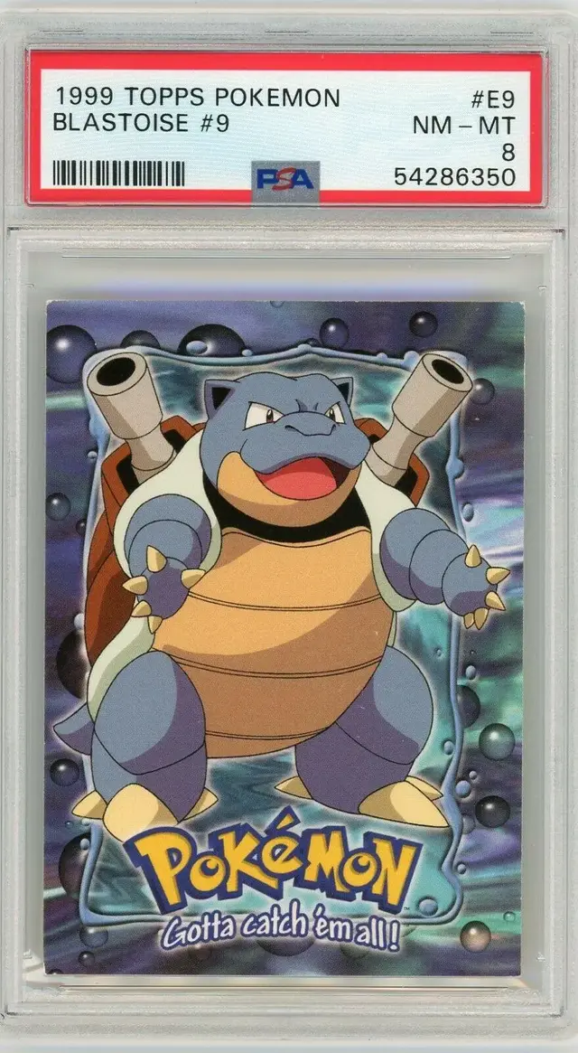 Blastoise - Pokemon 1999 Topps Movie Evolution #E9
