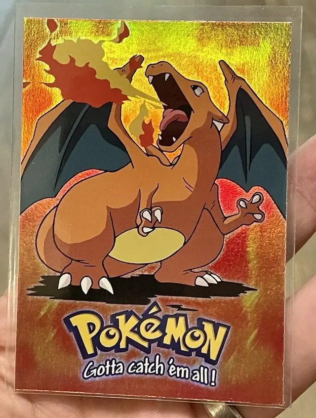 Charizard [Rainbow Foil] - Pokemon 1999 Topps Movie Evolution #E6