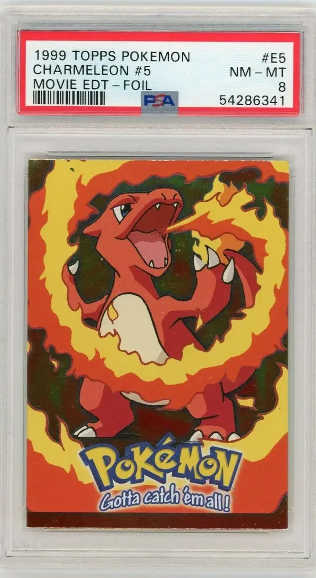 Charmeleon [Foil] - Pokemon 1999 Topps Movie Evolution #E5
