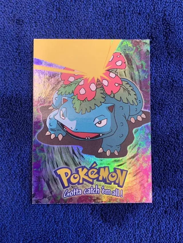 Venusaur [Rainbow Foil] - Pokemon 1999 Topps Movie Evolution #E3