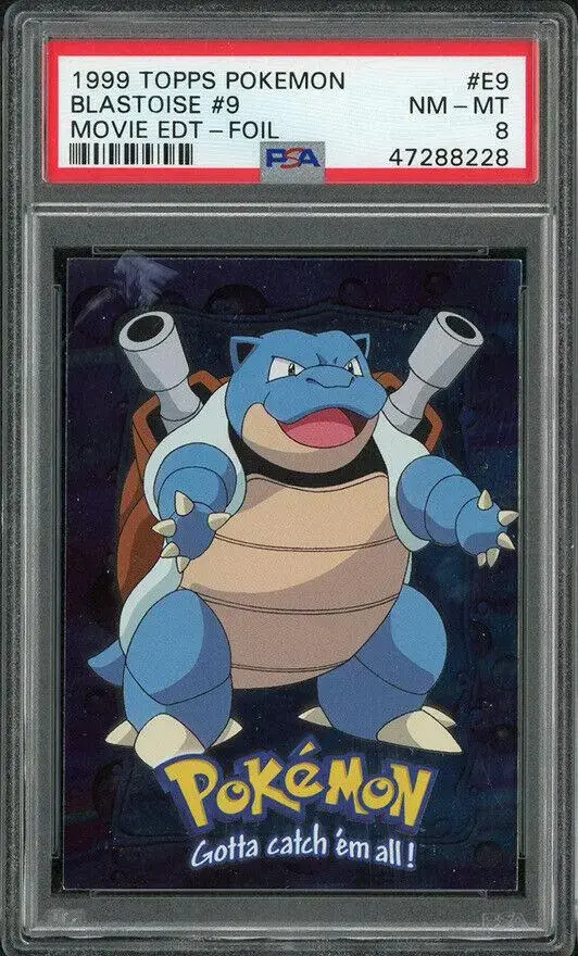 Blastoise [Foil] - Pokemon 1999 Topps Movie Evolution #E9