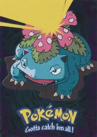 Venusaur [Foil] - Pokemon 1999 Topps Movie Evolution #E3