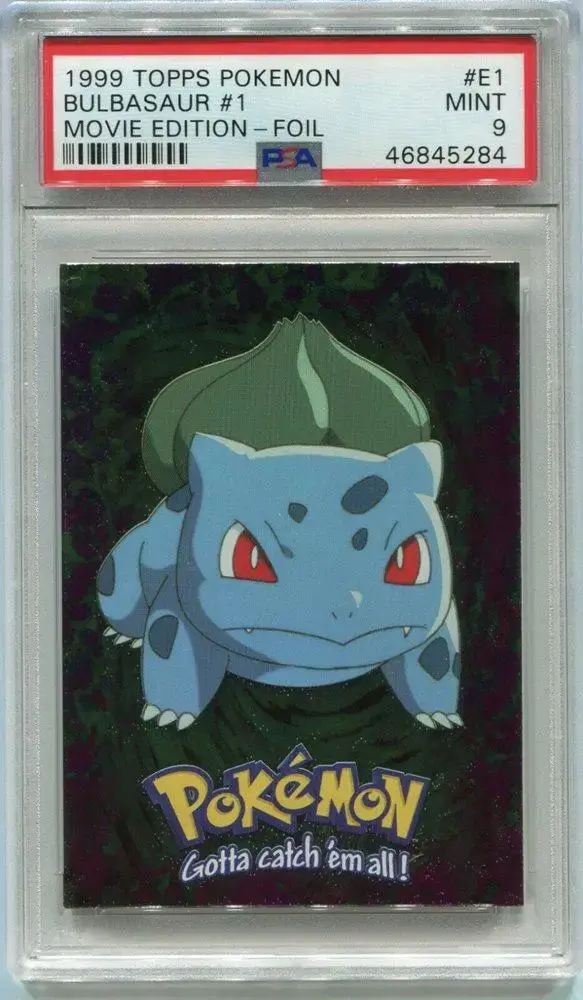 Bulbasaur [Foil] - Pokemon 1999 Topps Movie Evolution #E1