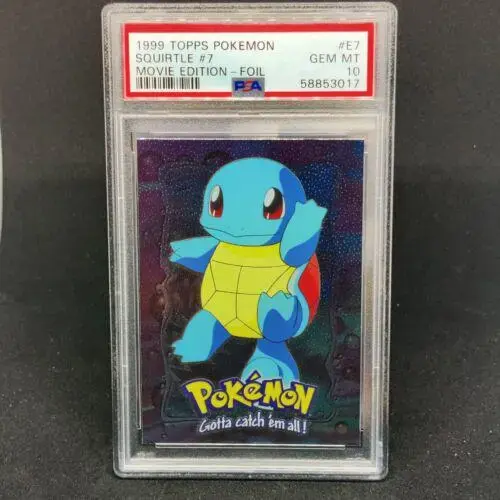 Squirtle [Foil] - Pokemon 1999 Topps Movie Evolution #E7