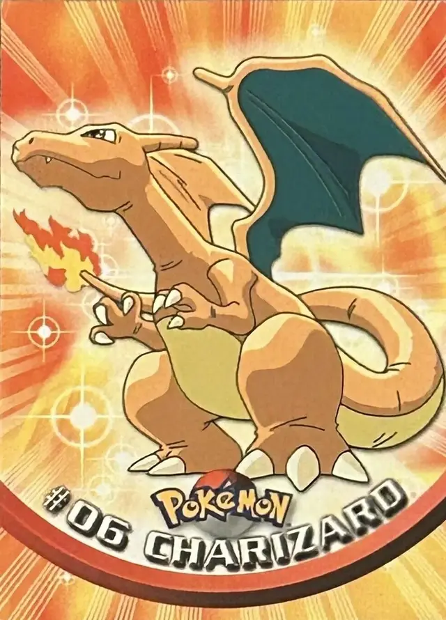 Charizard - Pokemon 1999 Topps TV #6
