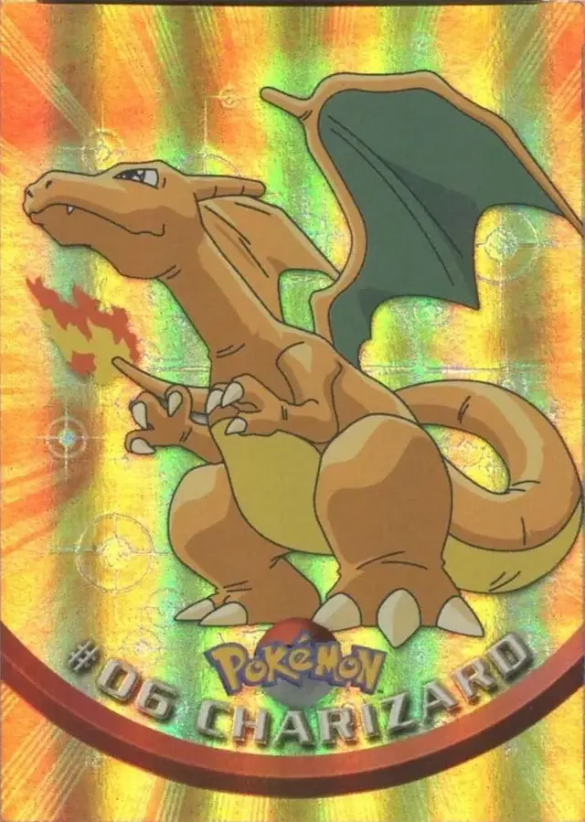Charizard [Rainbow Foil] - Pokemon 1999 Topps TV #6