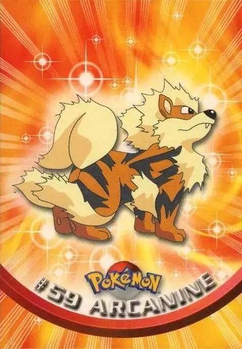 Arcanine - Pokemon 1999 Topps TV #59