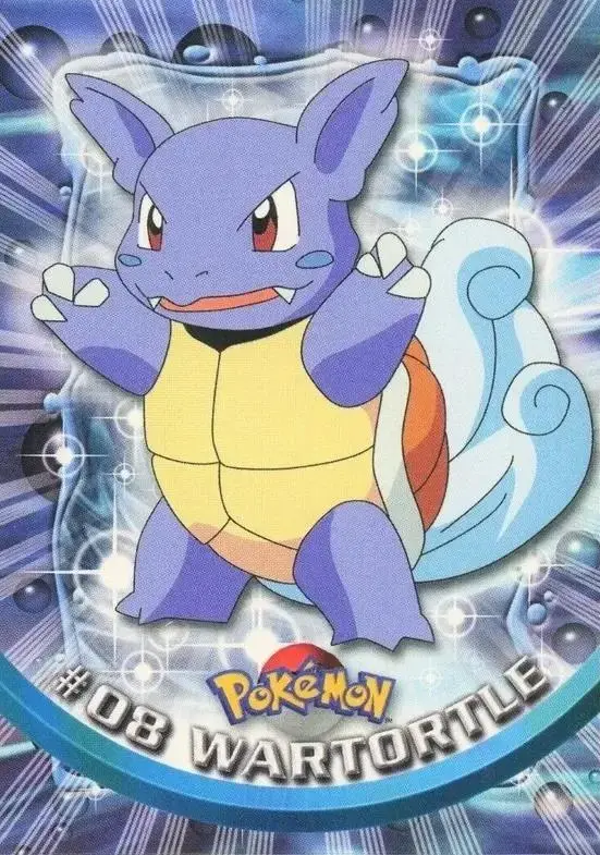 Wartortle - Pokemon 1999 Topps TV #8