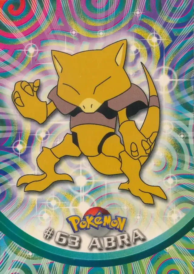Abra - Pokemon 1999 Topps TV #63