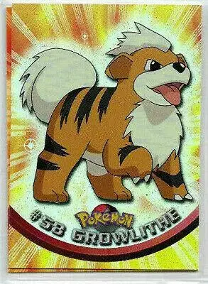 Growlithe - Pokemon 1999 Topps TV #58