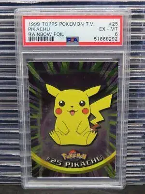 Pikachu [Rainbow Foil] - Pokemon 1999 Topps TV #25