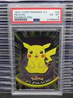 Pikachu [Rainbow Foil] #25 - Pokemon 1999 Topps TV
