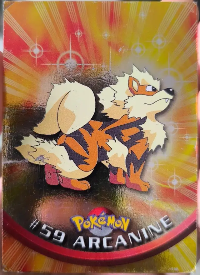 Arcanine [Foil] - Pokemon 1999 Topps TV #59