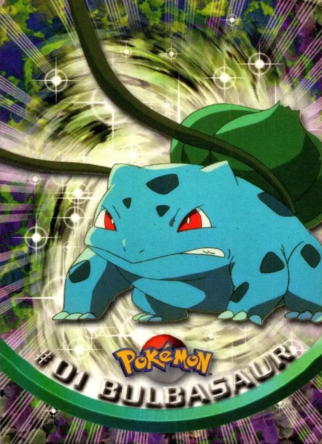 Bulbasaur [Foil] - Pokemon 1999 Topps TV #1