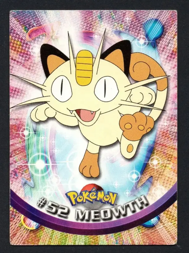 Meowth - Pokemon 1999 Topps TV #52