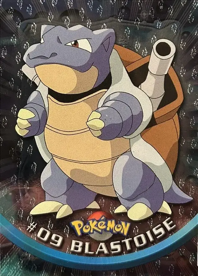Blastoise [Foil] - Pokemon 1999 Topps TV #9