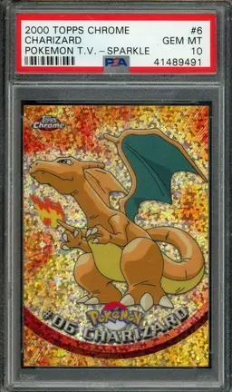 Charizard [Sparkle] #6 - Pokemon 2000 Topps Chrome