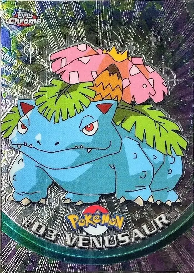Venusaur - Pokemon 2000 Topps Chrome #3