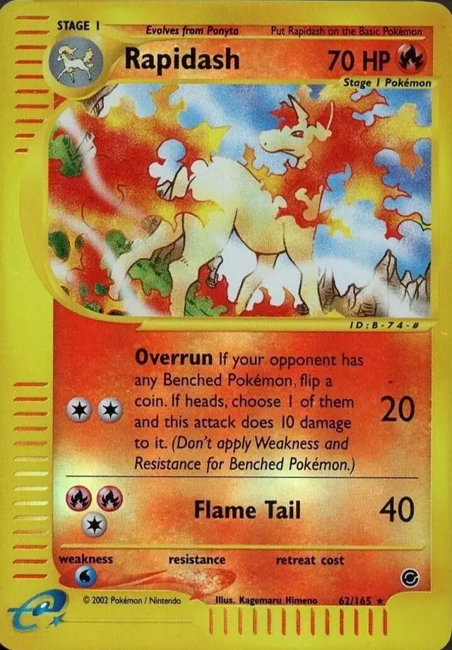 Rapidash [Reverse Holo] - Pokemon Expedition #62