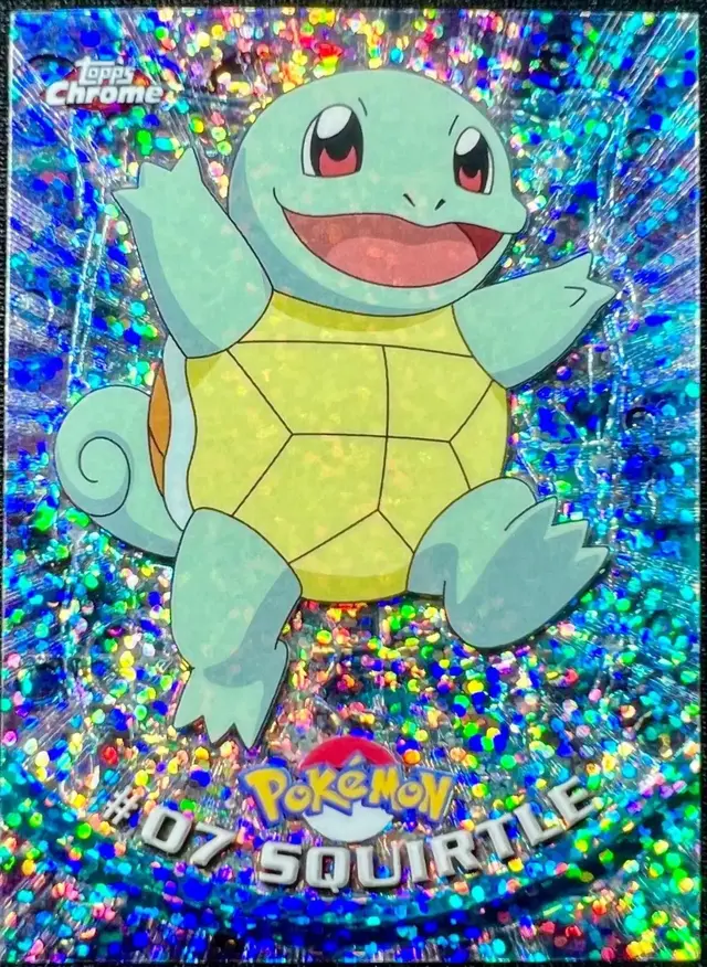 Squirtle [Sparkle] - Pokemon 2000 Topps Chrome #7