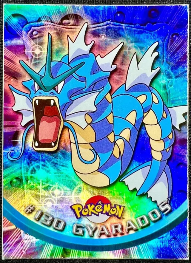 Gyarados [Rainbow Foil] - Pokemon 2000 Topps TV #130