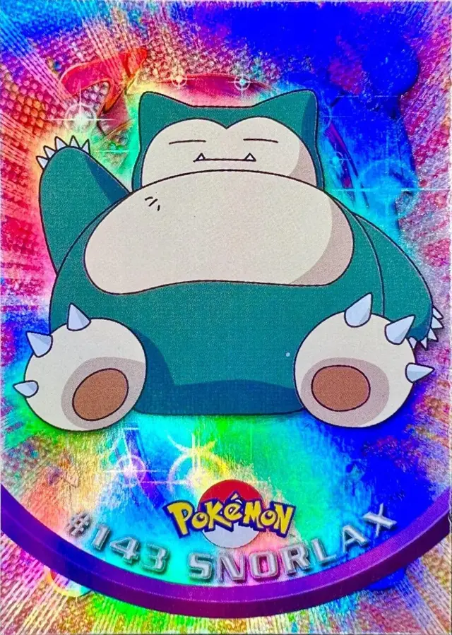 Snorlax [Rainbow Foil] - Pokemon 2000 Topps TV #143