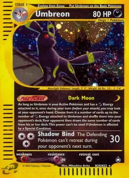 Umbreon #H29 - Pokemon Aquapolis