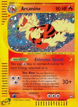 Arcanine - Pokemon Aquapolis