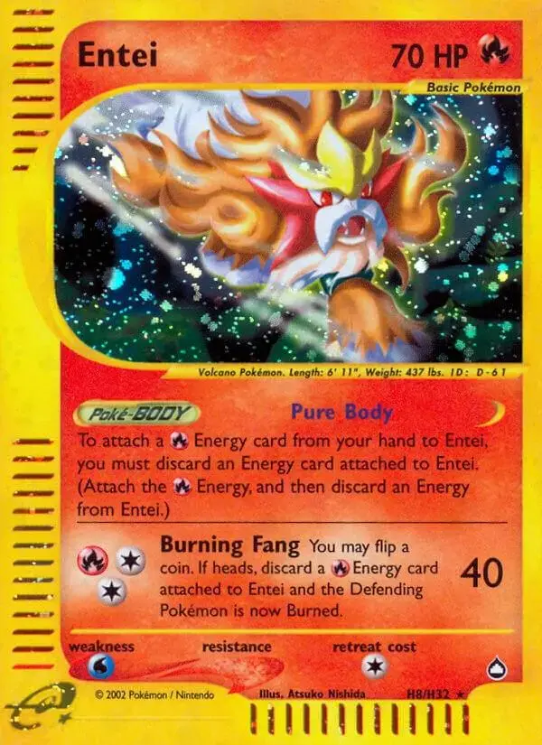 Entei - Pokemon Aquapolis #H8