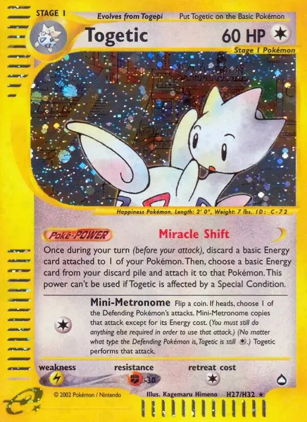 Togetic - Pokemon Aquapolis #H27