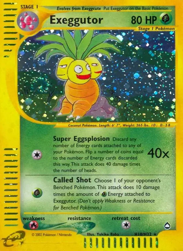 Exeggutor - Pokemon Aquapolis #H10