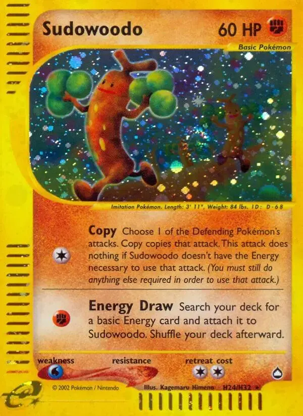 Sudowoodo - Pokemon Aquapolis #H24