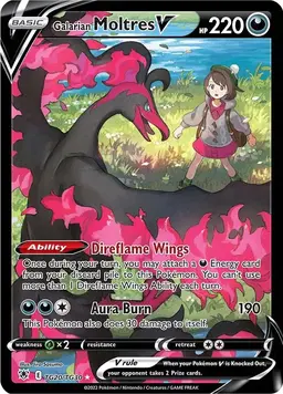 Galarian Moltres V TG20 - Pokemon Astral Radiance