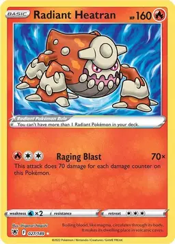Radiant Heatran 27 - Pokemon Astral Radiance