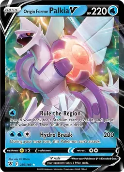 Origin Forme Palkia V 39 - Pokemon Astral Radiance