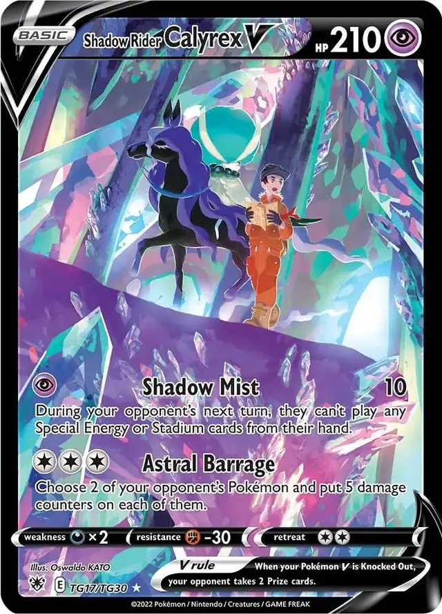 Shadow Rider Calyrex V - Pokemon Astral Radiance #TG17