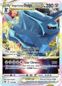 Origin Forme Dialga VSTAR 114 - Pokemon Astral Radiance