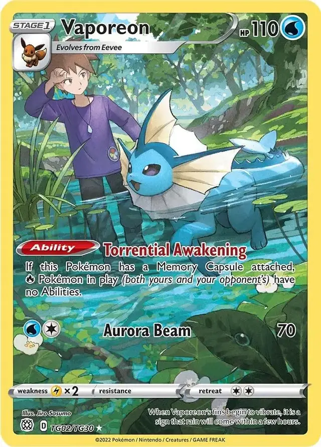 Vaporeon - Pokemon Brilliant Stars #TG02