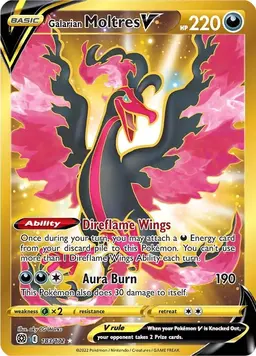 Galarian Moltres V 183 - Pokemon Brilliant Stars
